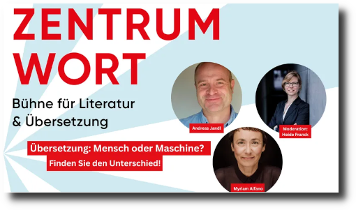 Panel Buchmesse Frankfurt, 11.10.2026: Übersetzung: Mensch oder Maschine? Finden Sie den Unterschied!